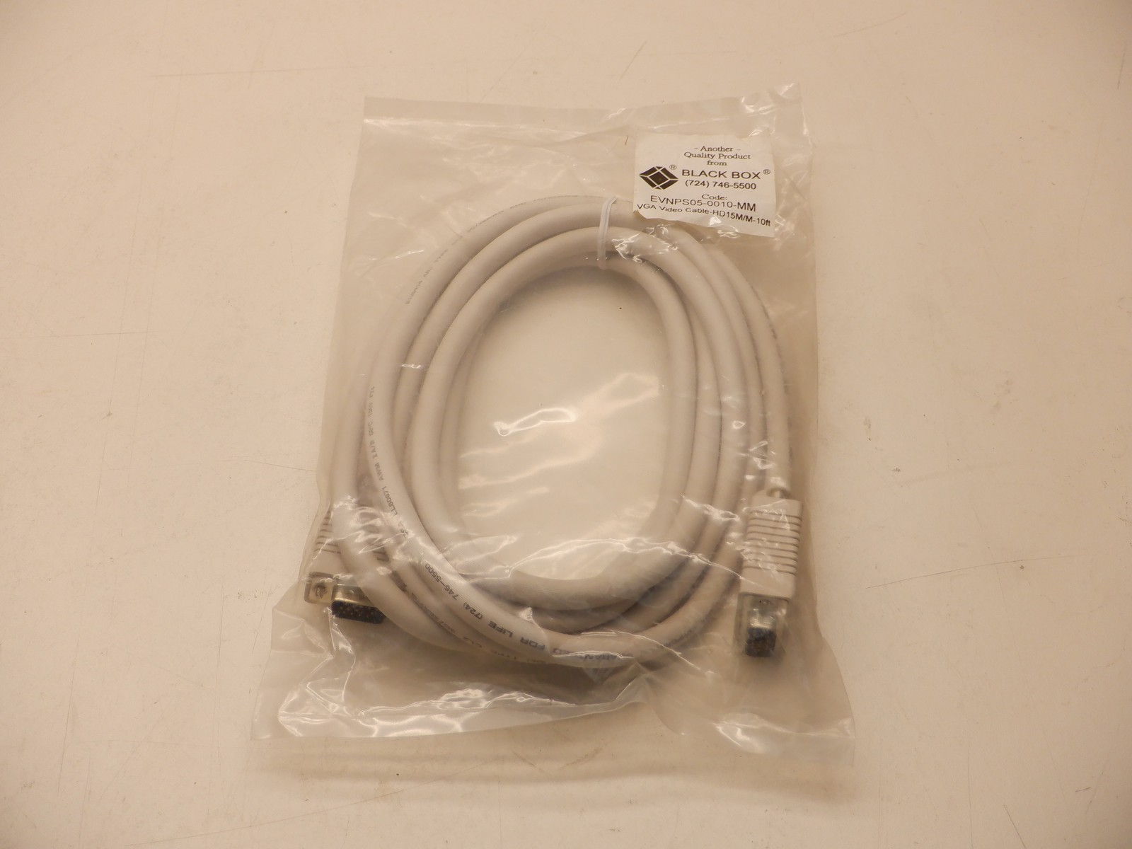 Black Box EVNPS05-0010-MM VGA Video Cable HD15 Male/Male 10ft