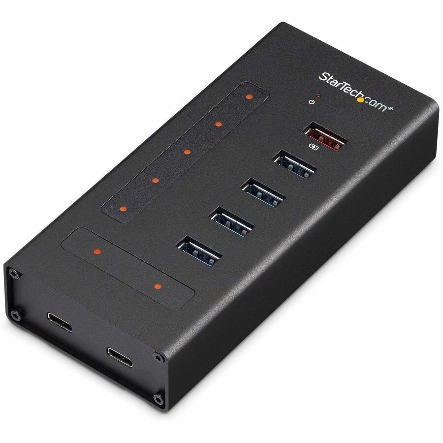 StarTech 7 Port USB C Hub - 2x USB-C & 5x USB-A - Mountable Metal USB 3.0 Type-C