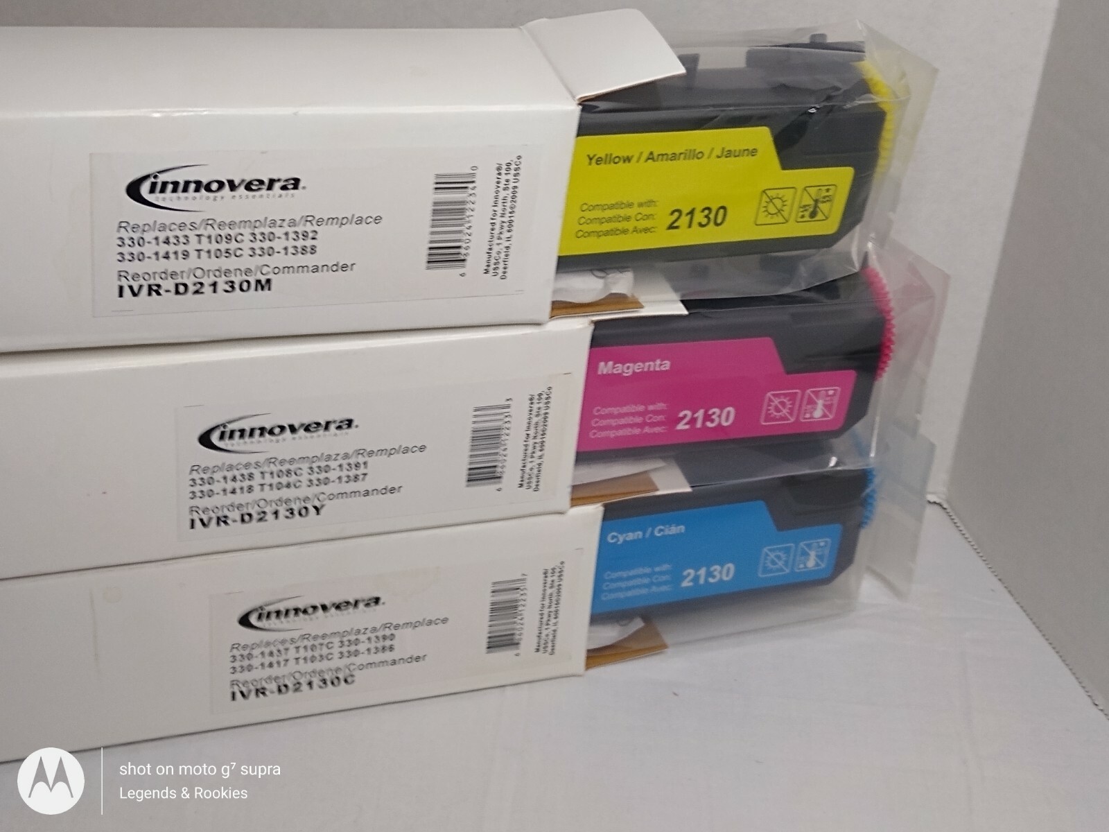 Innovera Toner For Dell 2130  IvrD2130M *Lot of 4* Black,Cyan,Yellow, Magenta 