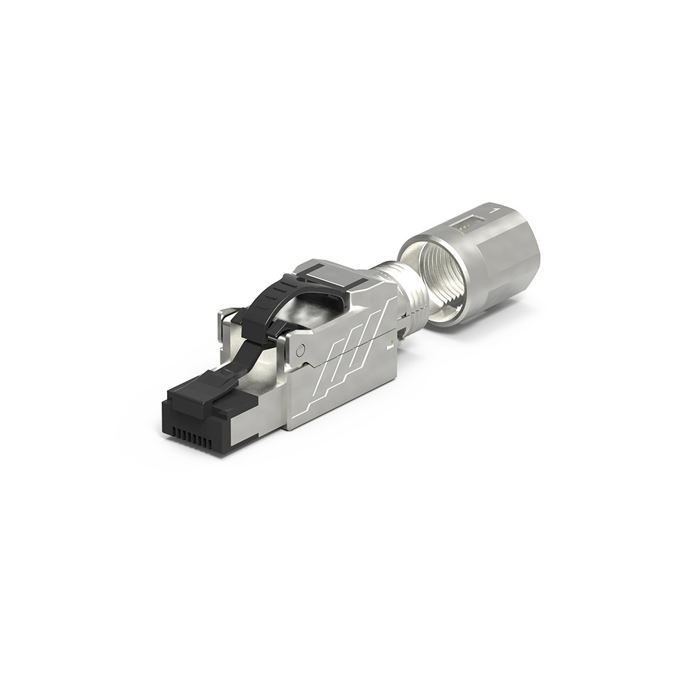 10 Pack of CAT8 RJ45 Tool Less Shielded Plug (Single Piece)