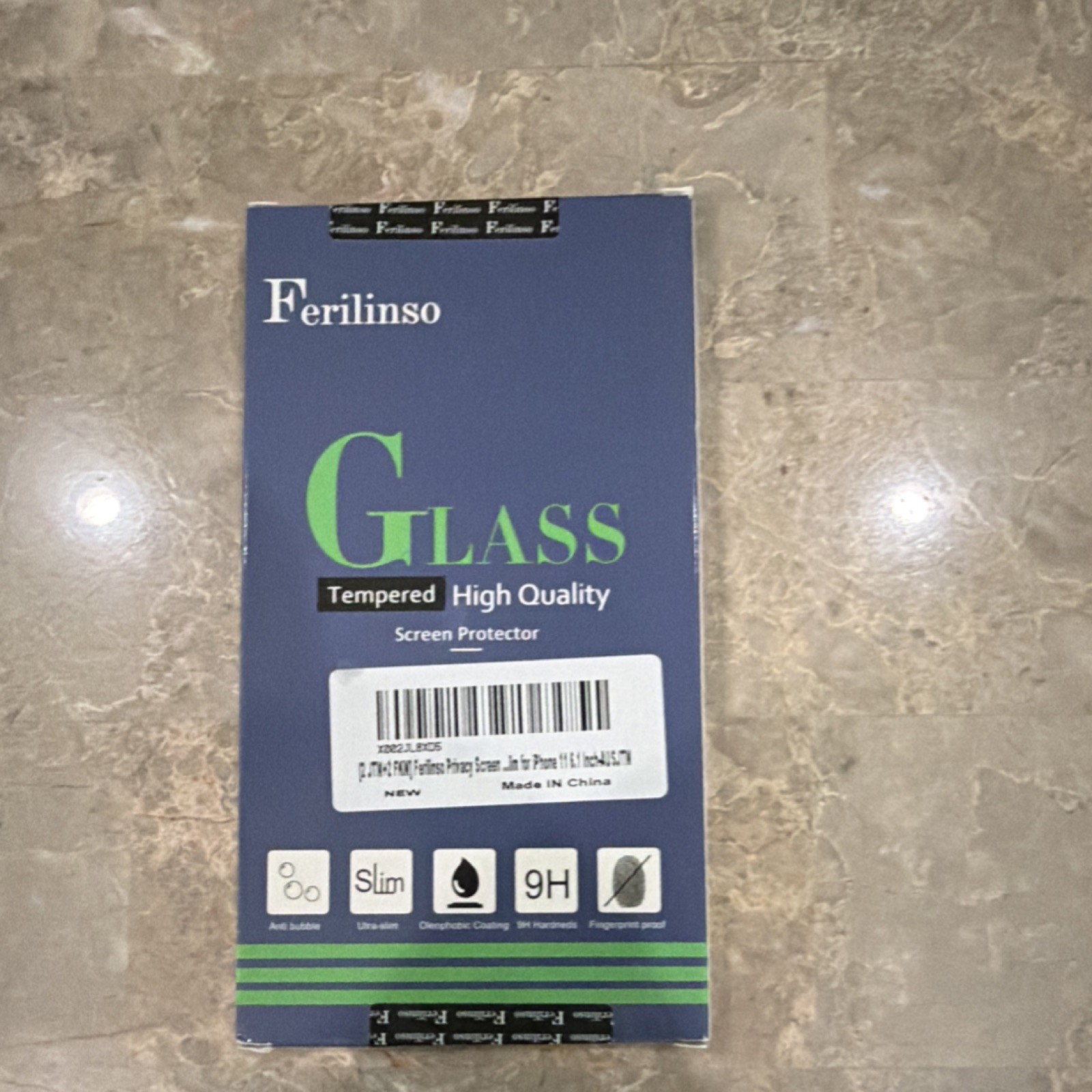 Ferilinso Privacy Tempered Glass Screen Protector for iPhone 11 6.1 9H