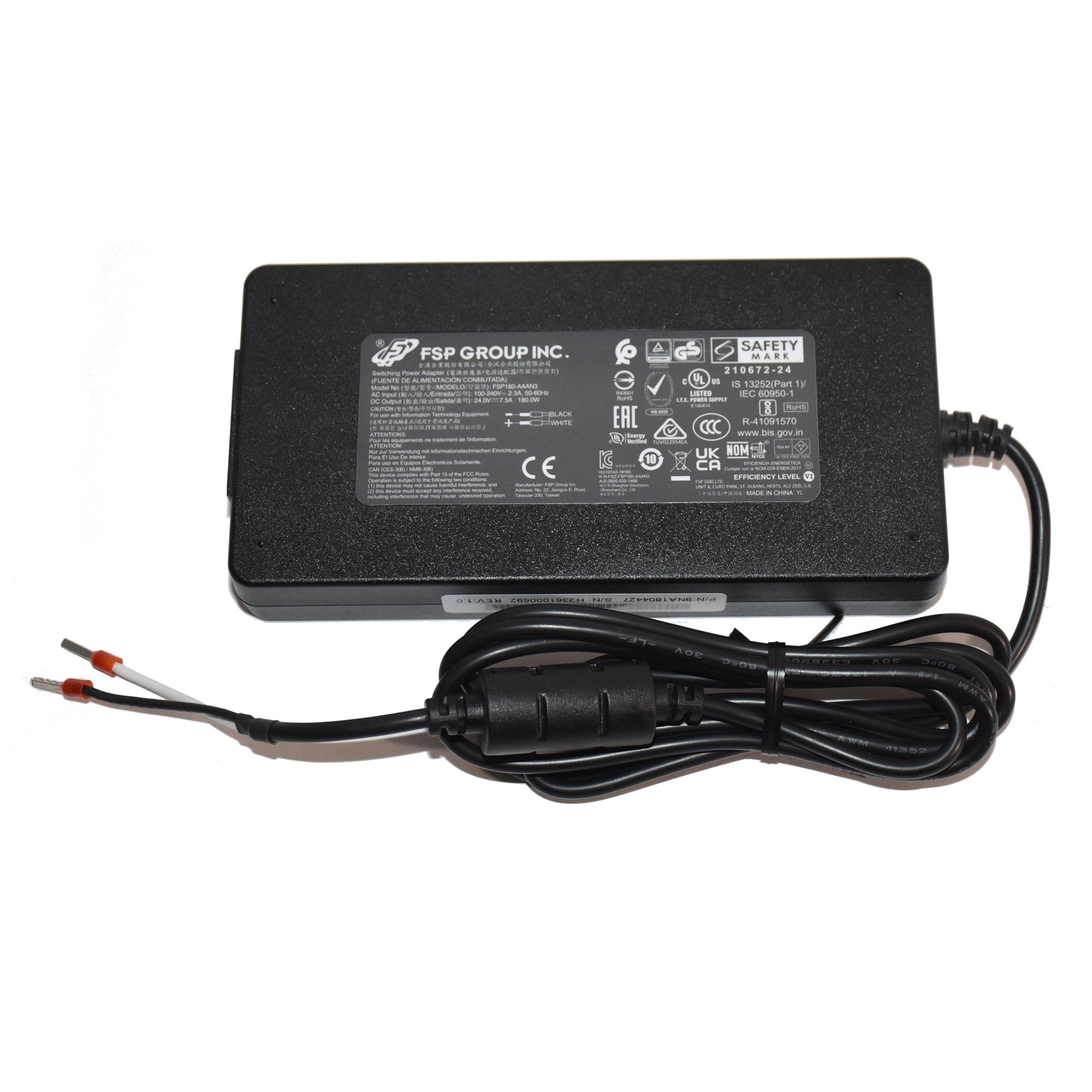 FSP Group 180W 24V 7.5A AC/DC Power Adapter FSP180-AAAN3 6R7R9
