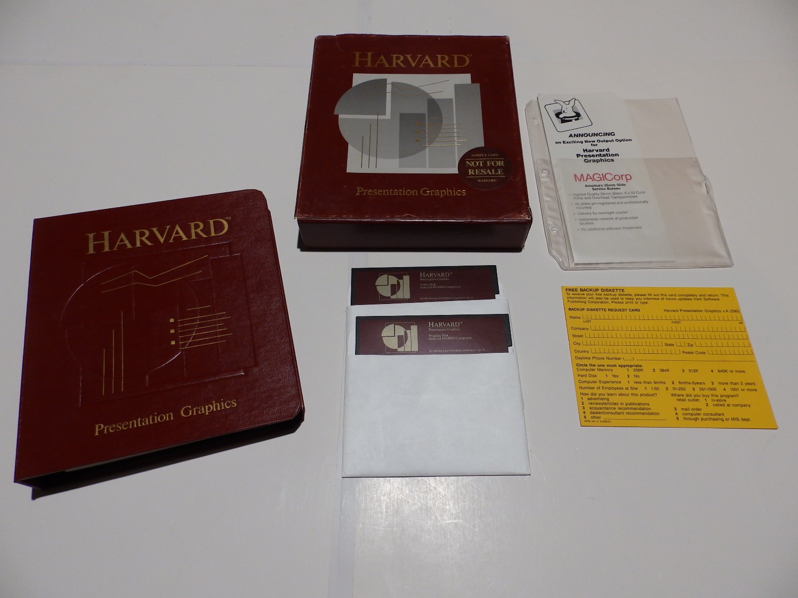 Vintage Software - Harvard Presentation Graphics Version A (March 1986)