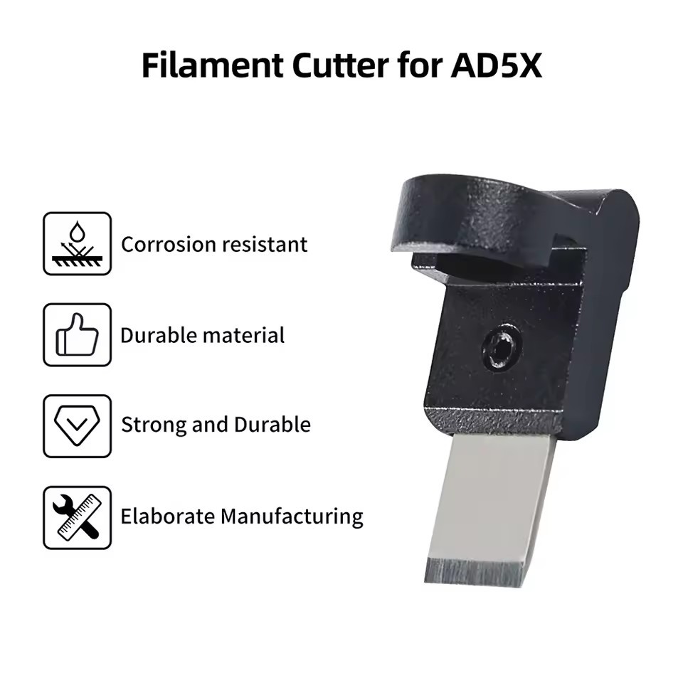 Filament Cutter Replacement Kit for Flashforge AD5X 3D Printer Easy Install