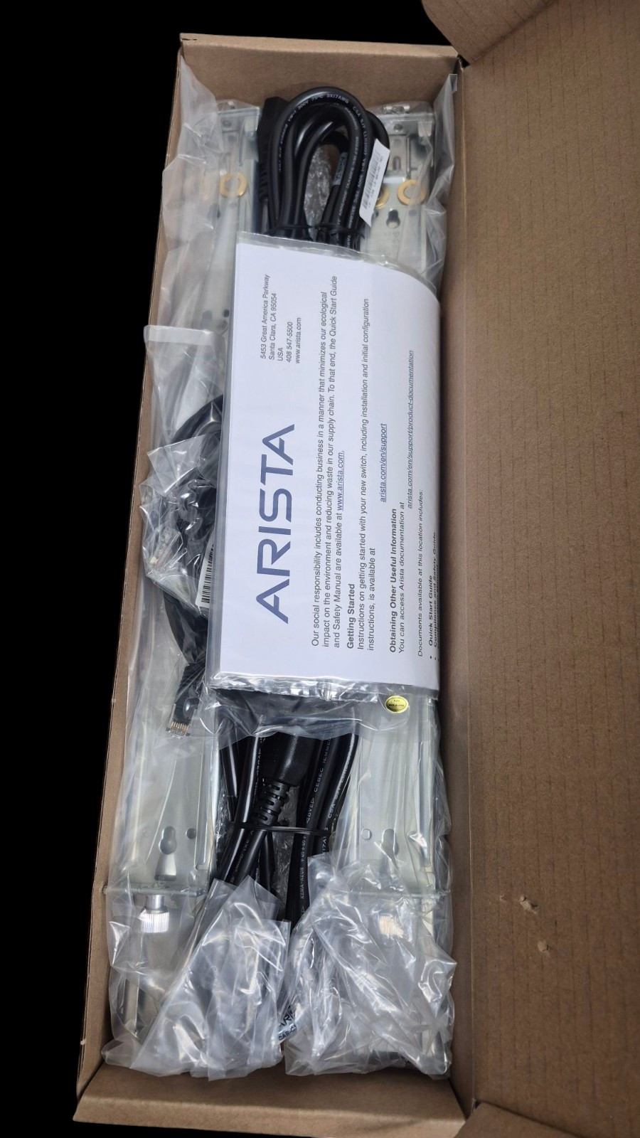 NEW ARISTA ASY-00985-03 Rack Mount KIT-7001 FOR ARISTA 1RU SWITCH
