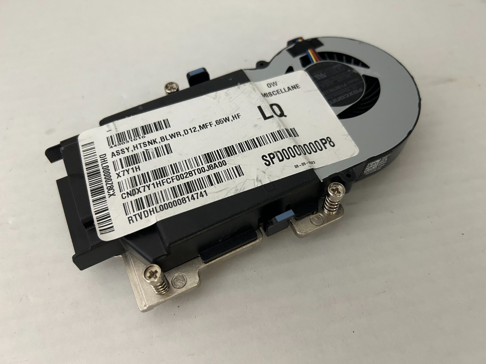 Genuine Dell Optiplex 3080 5080 7080 MFF 12V CPU Fan W/ Heatsink CHFH3 X7Y1H
