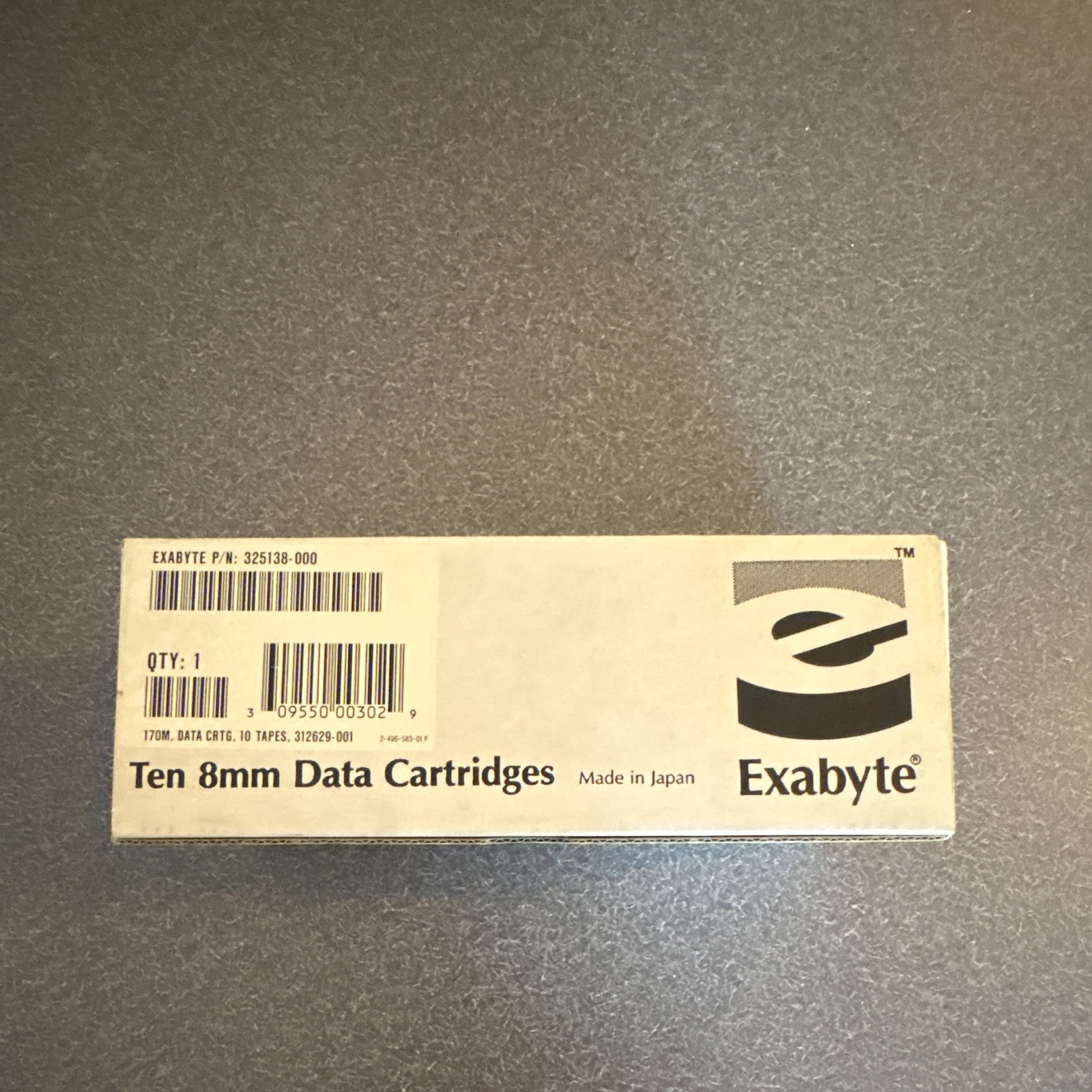 Exabyte EXATAPE Mammoth 8mm Data Cartridge Lot of 10 170m AMF, Plastic Case