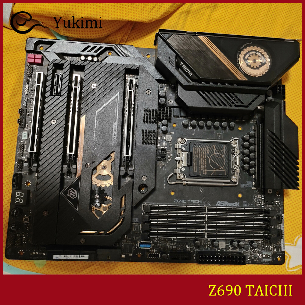 FOR ASROCK Z690 TAICHI LGA1700 DDR5*4 192GB HDMI 2.1 ATX Motherboard Test OK