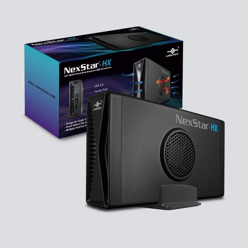 NexStar® HX, 3.5" SATA III Hard Drive Enclosure USB 3.0 With Fan