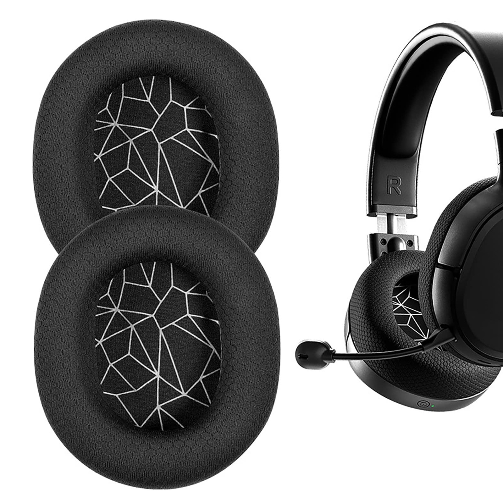 Replacement Ear Pads for Headphones SteelSeries Arctis 3/5/7/9X/Arctis Pro Black