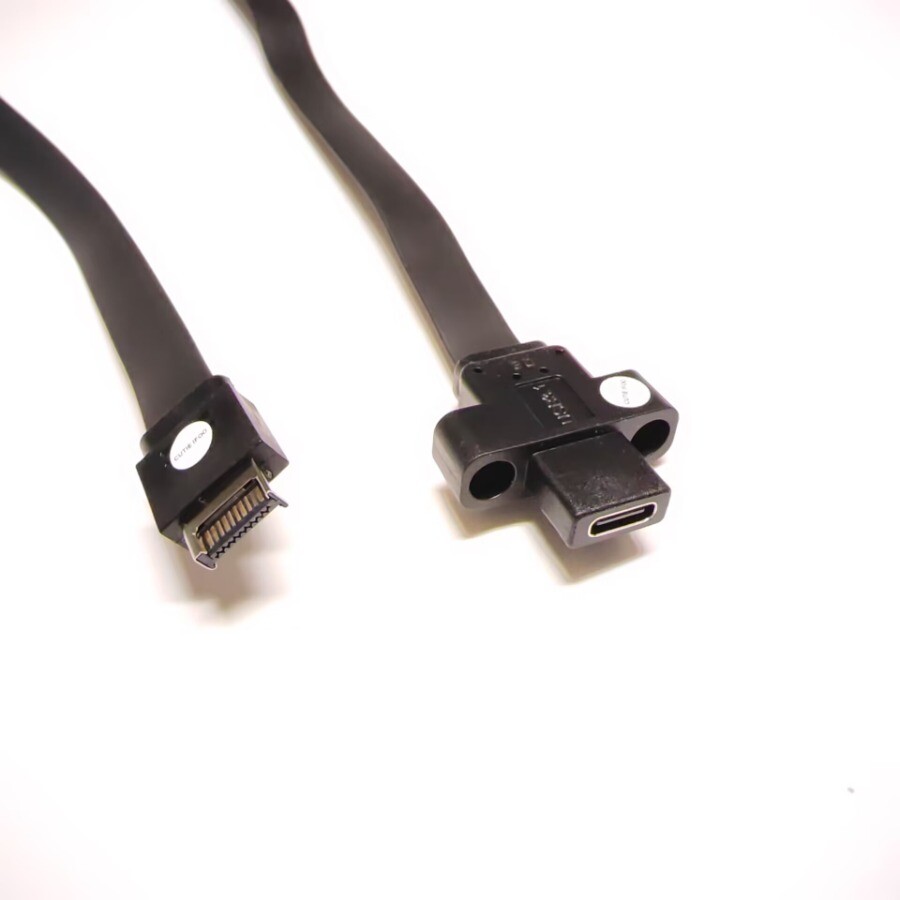 10Gbps USB C 3.1 Type-E to Type-C Host Case Front Panel Screw Motherboard Cable 