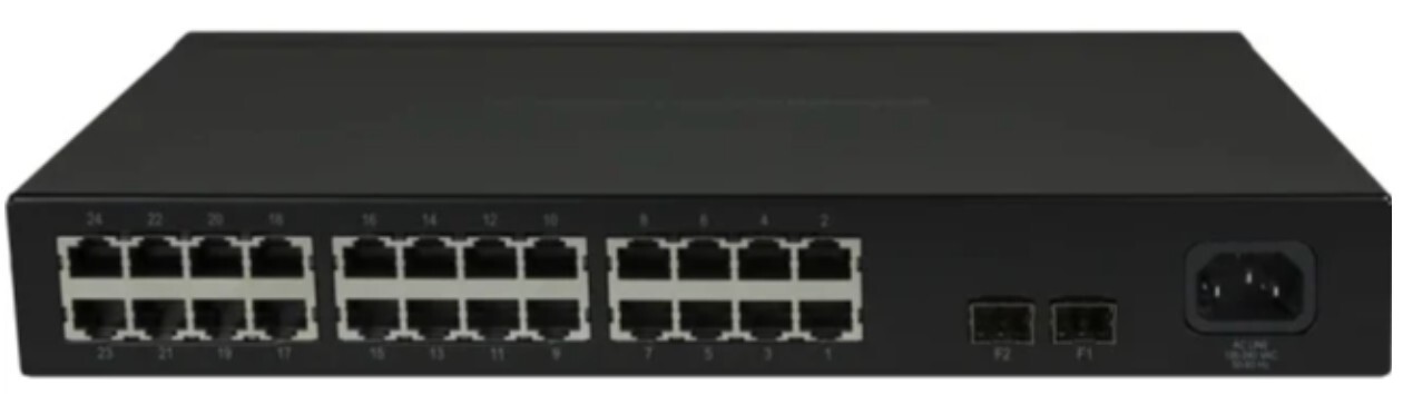 Pakedge SE-26 24-Port Switch (w/Rack Ears, not pictured)