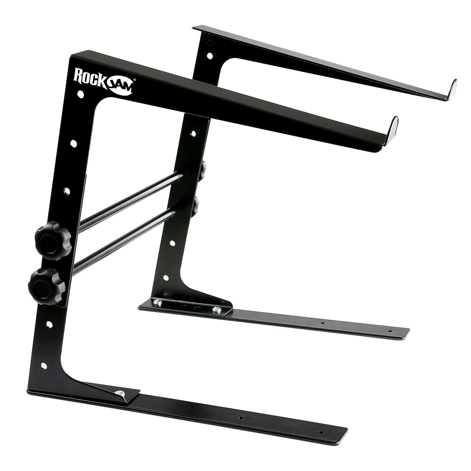 RockJam Portable DJ Laptop Stand with Adjustable Height, Anti-Slip Design, Works