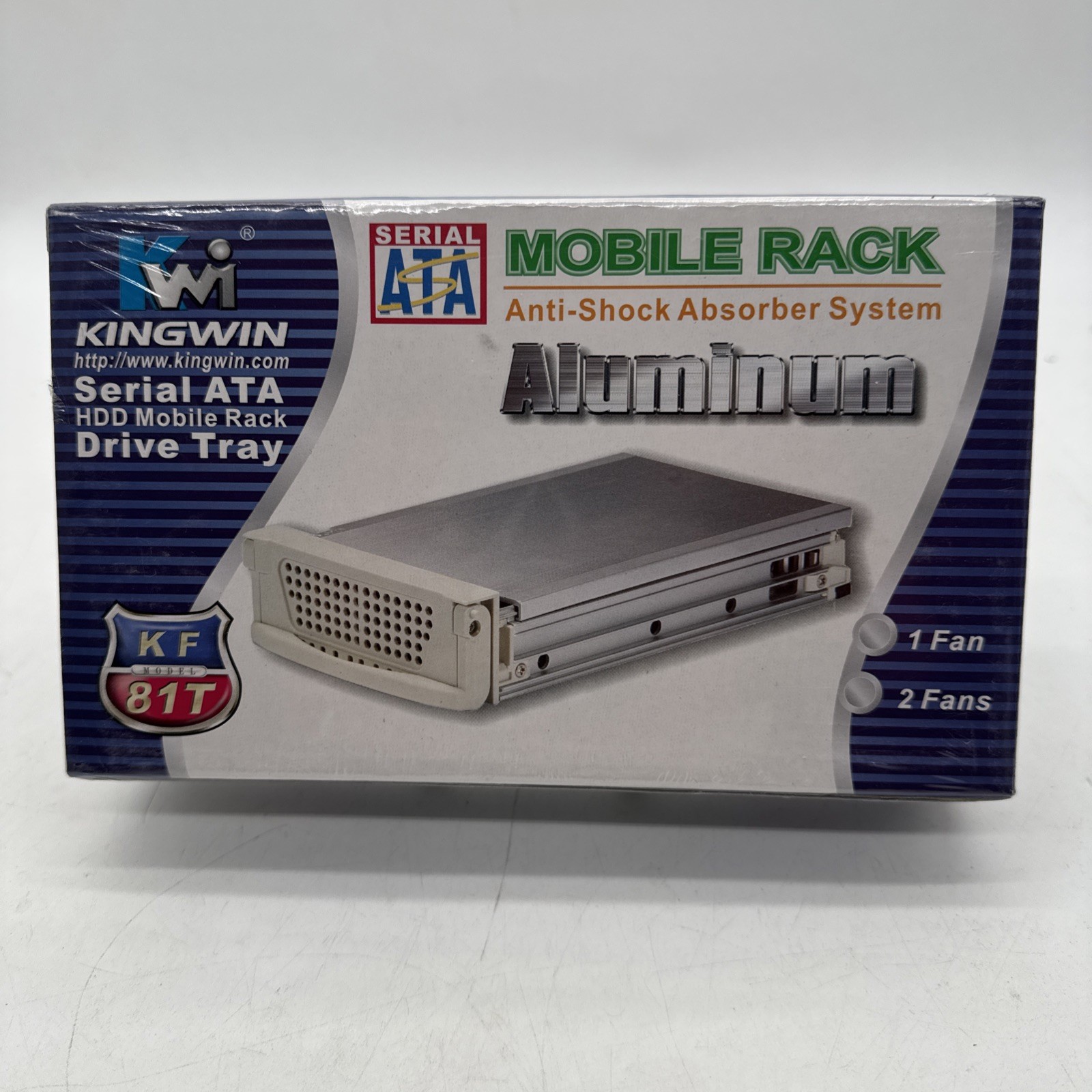 Kingwin KF-81T-BK Serial ATA SATA HDD Mobile Rack Drive Tray New Sealed