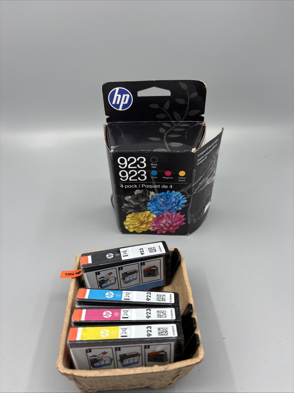 HP 923 Black/Magenta/Yellow/Cyan  Original Ink Cartridges Cartridges, 6C3Y6LN