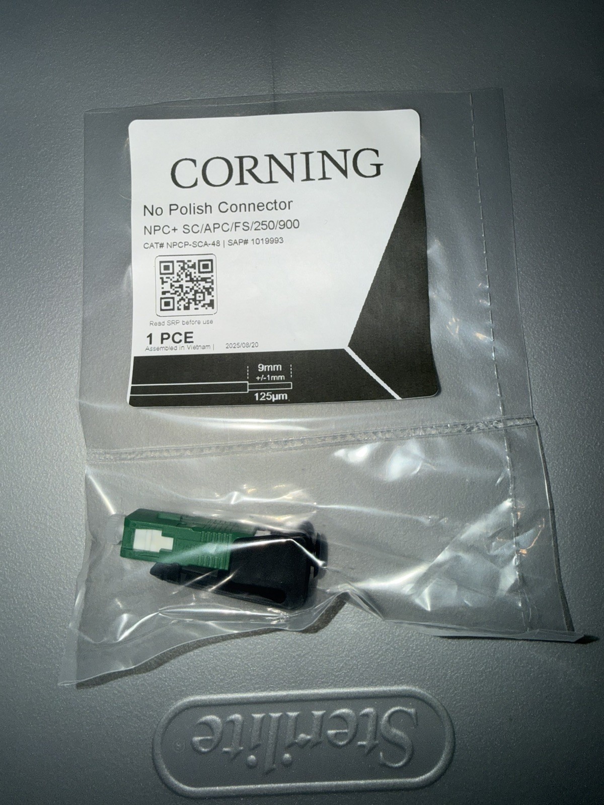 Corning NPCP-SCA-48 NPC+ SC/APC/FS/250/900 No Polish Connector