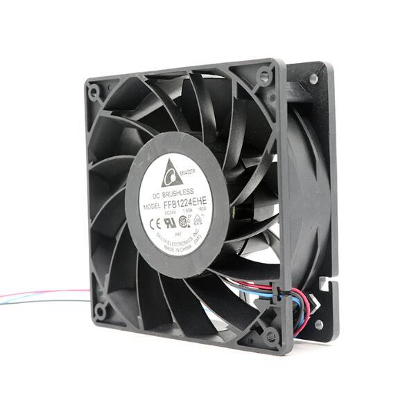 Delta FFB1224EHE-R00 DC Fan Part Axial Ball Bearing 24V 1.5A 190CFM 59dB 12038