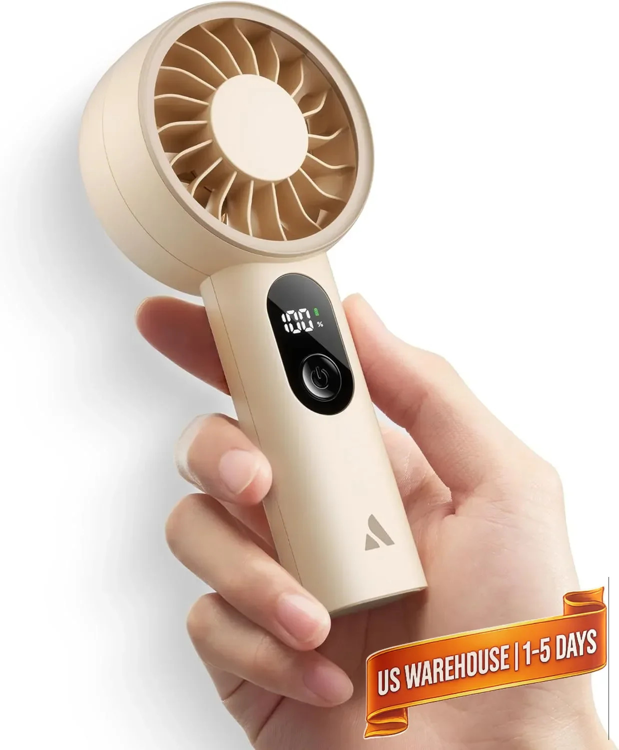 Aecooly Mighty Portable Fan, Powerful Handheld Fan, USB Rechargeable [10H Max Co