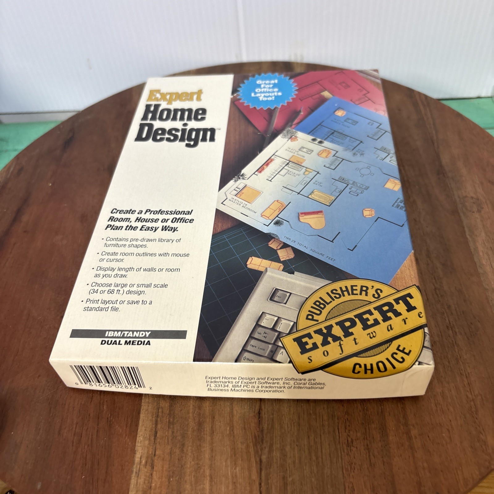 Vintage 1991 Expert Home Design IBM/PC/XT/AT & Compatibles 5.25 & 3.5 Disks