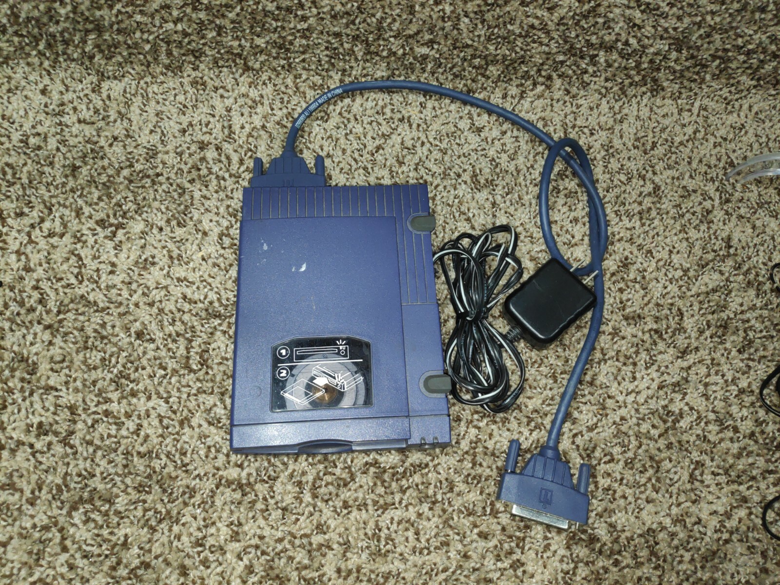 Iomega External Zip Drive Z100P2 W/ original Power And Parallel Cable