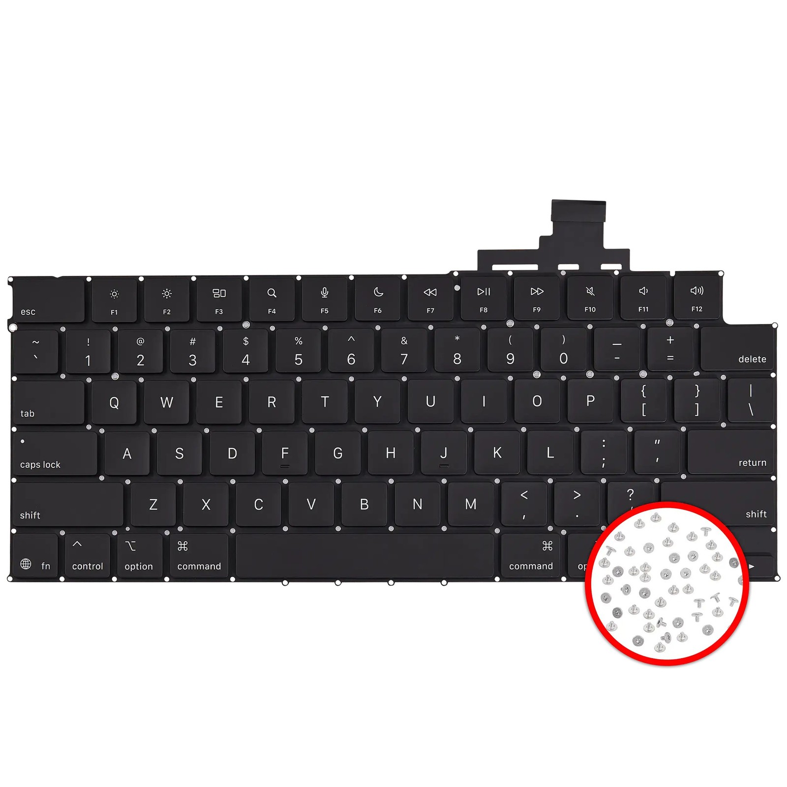 Keyboard W/ Backlight & Screws For MacBook Air 13" (A3240 /Early25) (US English)
