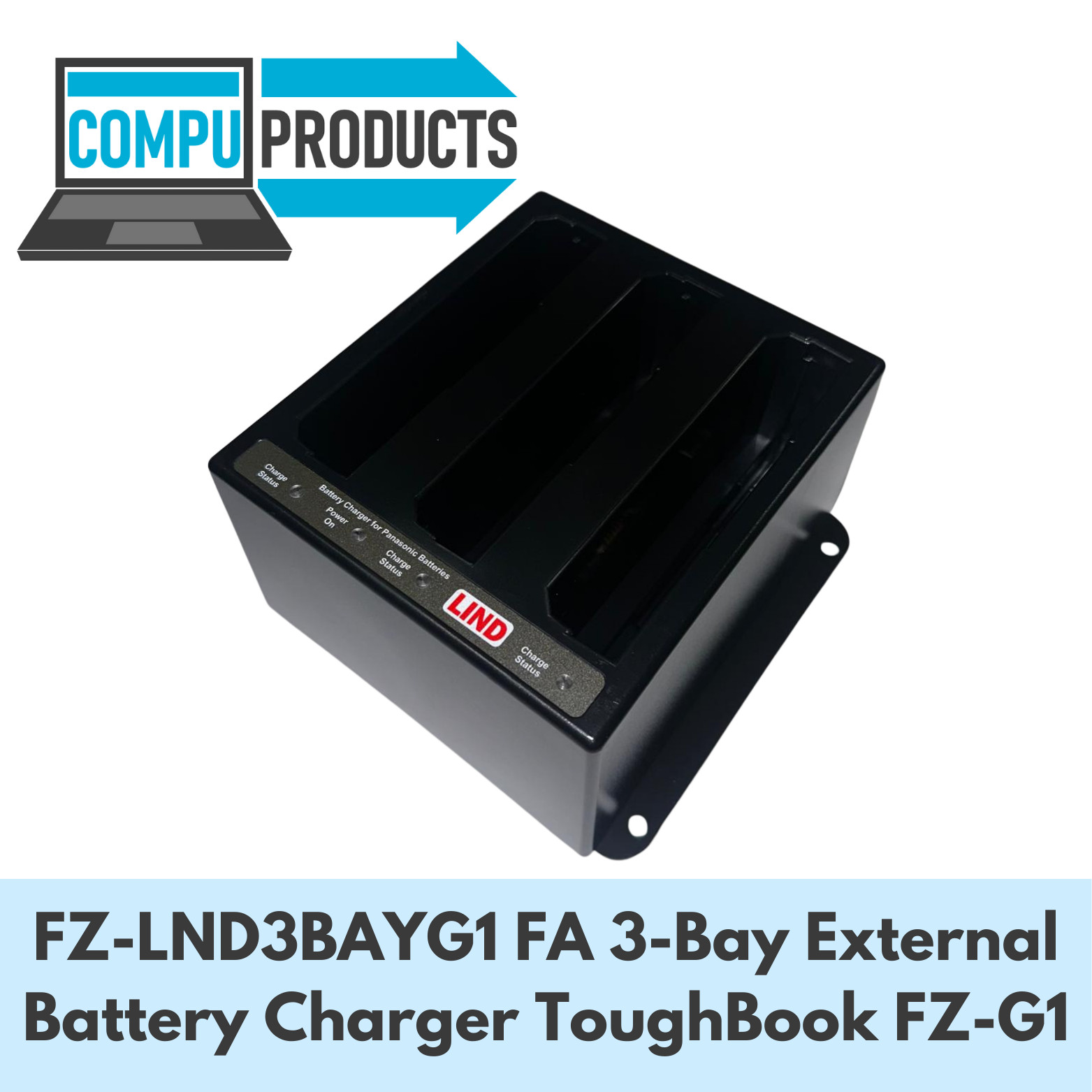 LIND FZ-LND3BAYG1 FA 3-Bay External Battery Charger for ToughBook FZ-G1 bty
