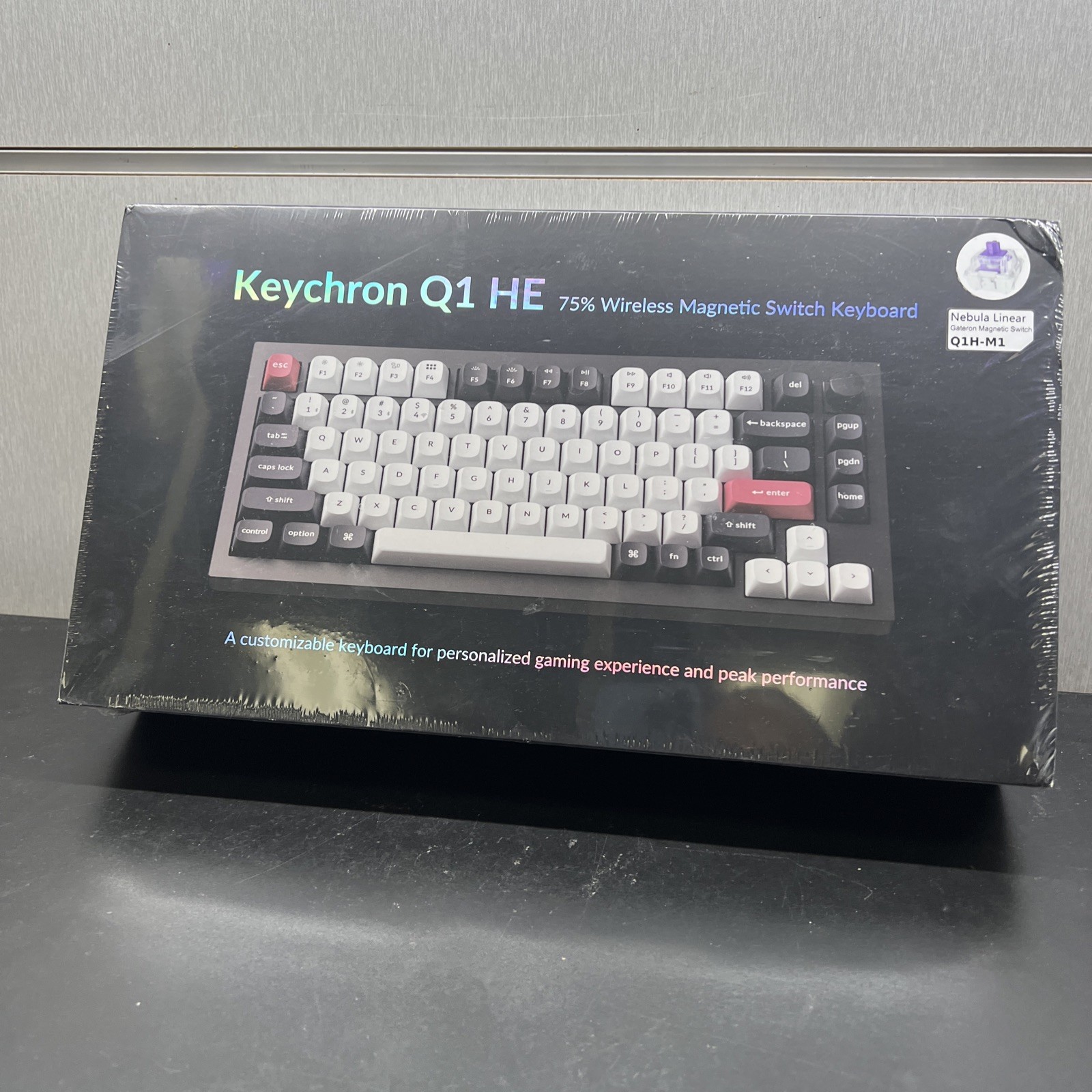 New KEYCHRON Q1 HE 75% Wireless Magnetic Switch Keyboard Nebula Linear Switch