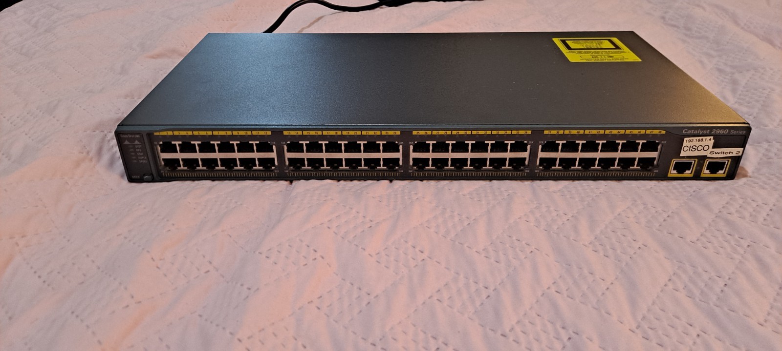 Cisco Catalyst 2960 WS-C2960-48TT-L 48-Port Layer 2 Fully Managed Switch