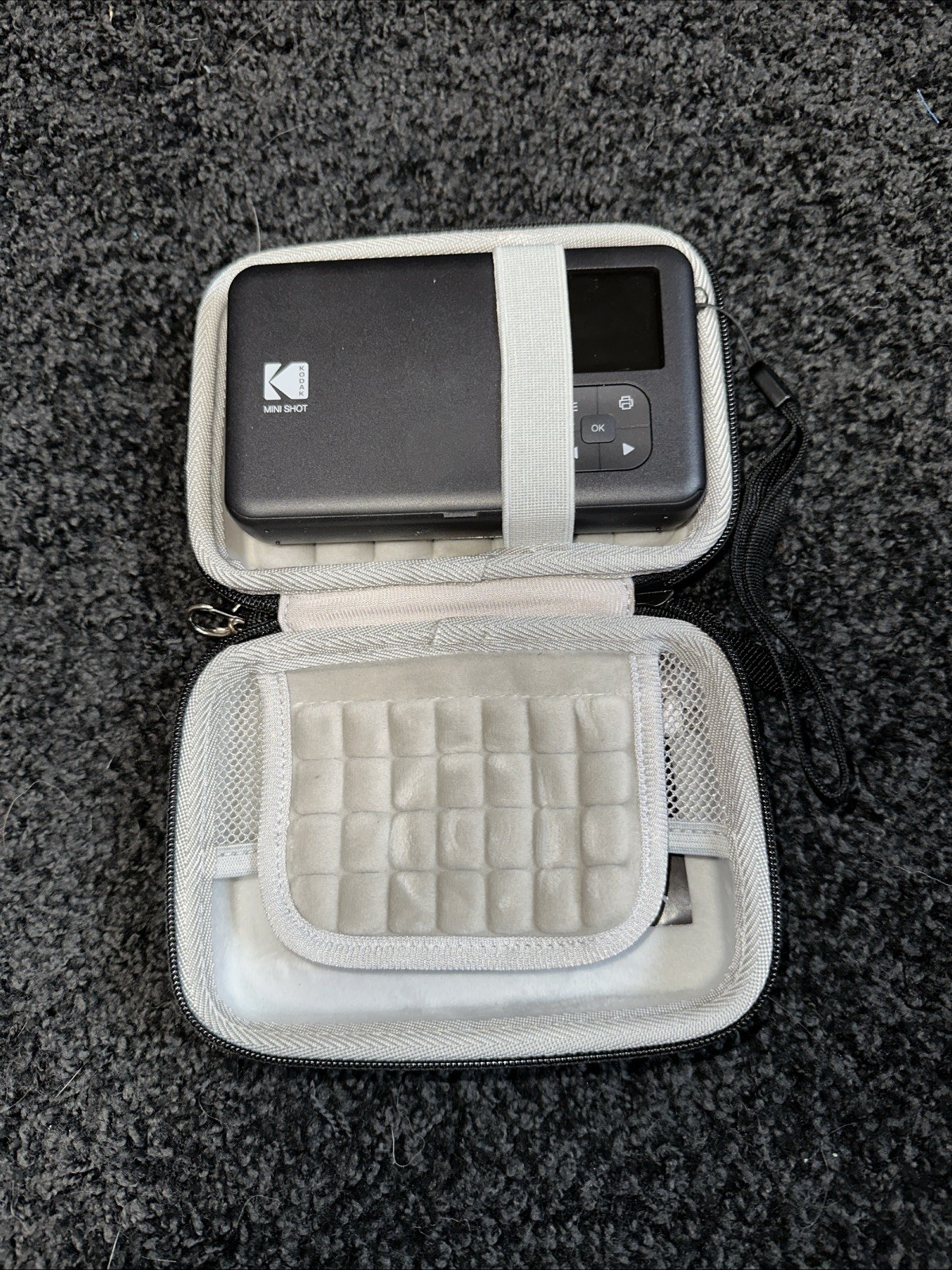 Kodiak Mini Shot 2 Retro Instant Camera Gray And Carrying Case