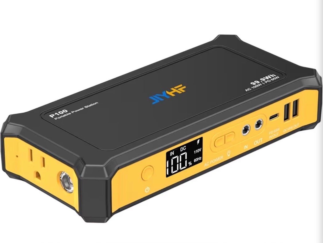 Portable Power Station 99.9Wh, Laptop Charger & Backup Power with 65W USB-C PD, 