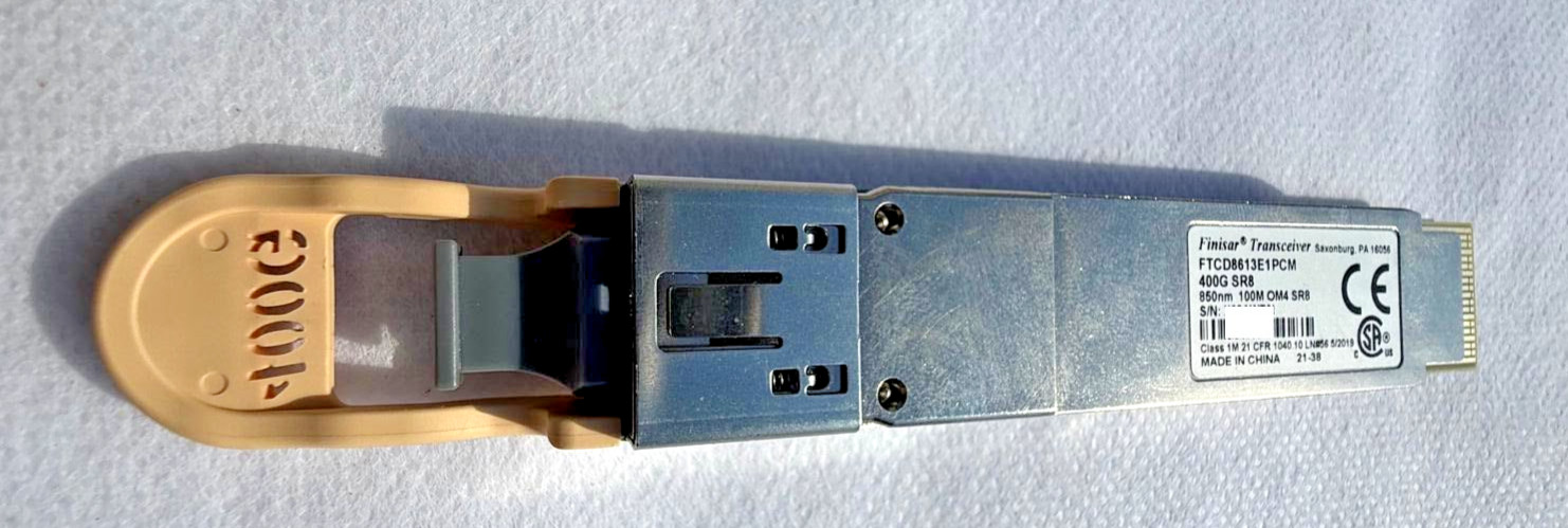 Finisar QSFP-DD 400G SR8 100m OM4 MPO-16 Optical Transceiver FTCD8613E1PCM