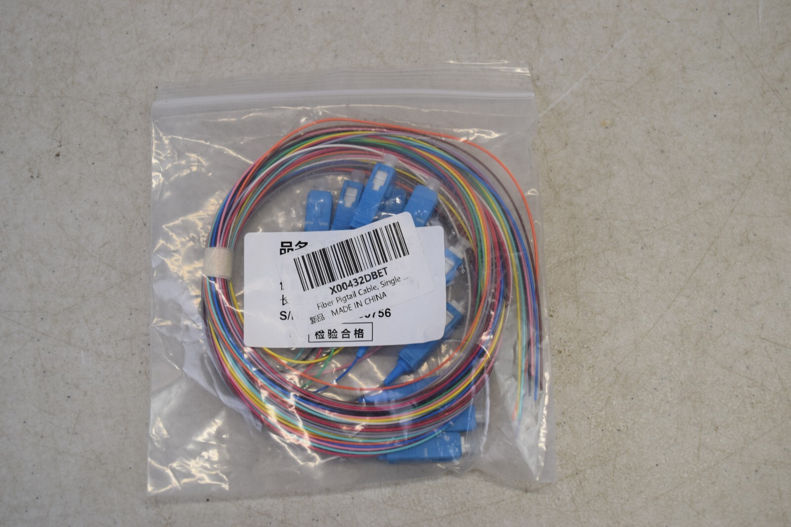 12x SC UPC Single Mode Fiber Optic Optical Pigtail Cable Cord Multicolor