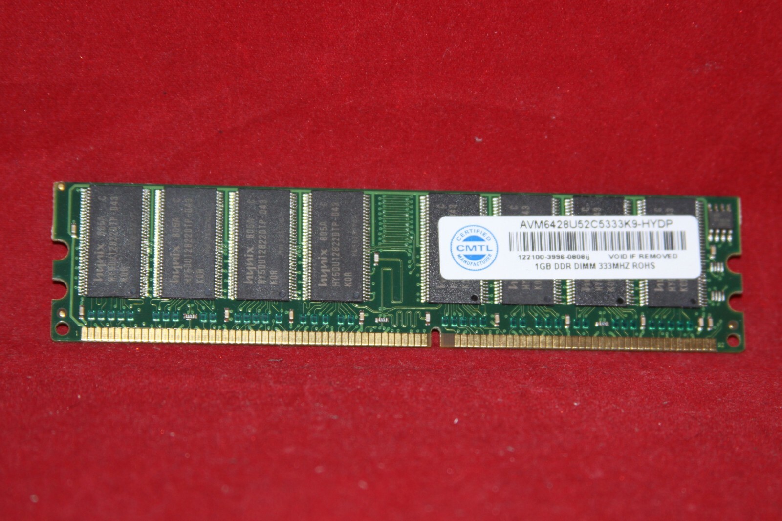 RAM for Desktop, DDR DIMM 1GB 333MHZ, CMTL AVM6428U52C5333K9-HYDP