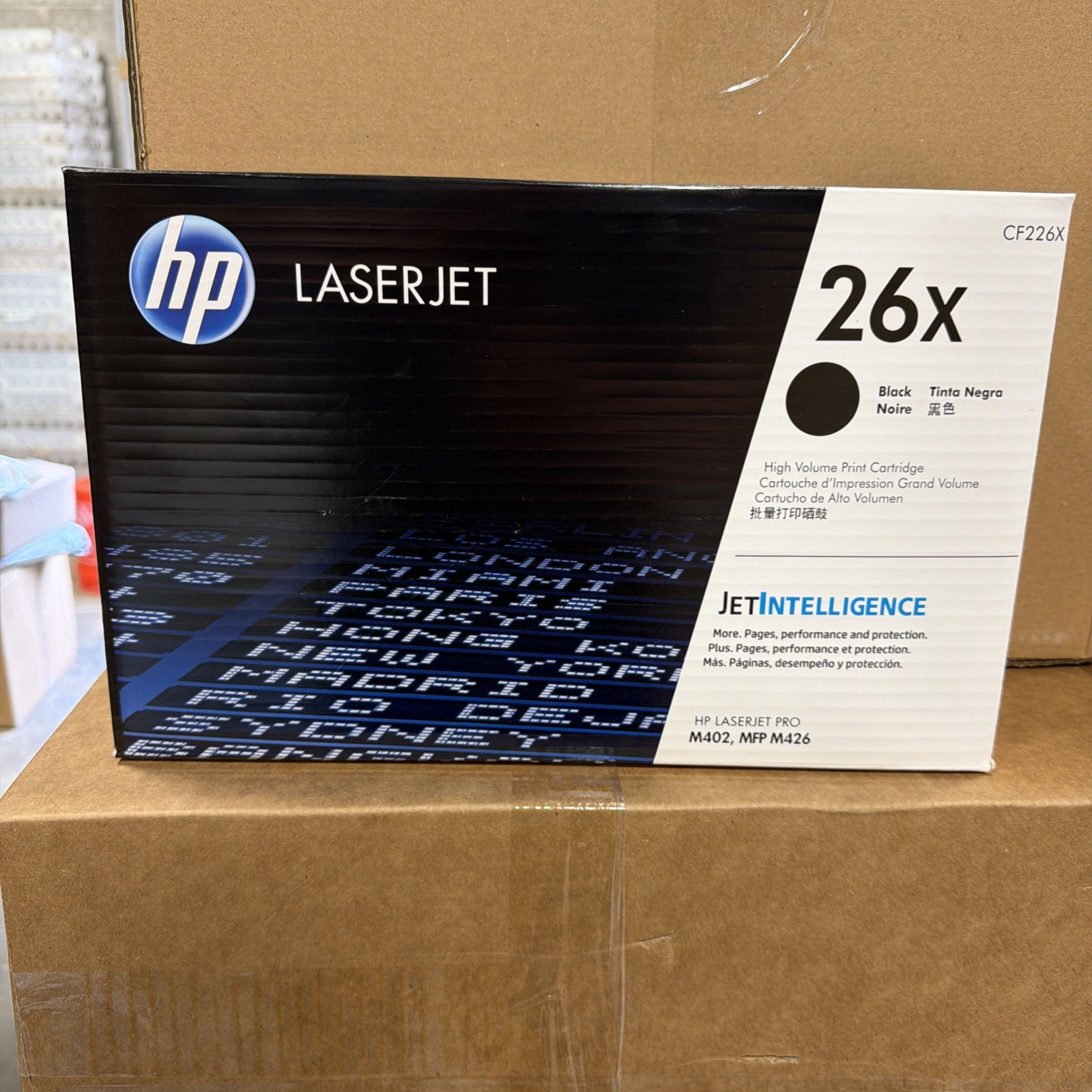 HP 26X CF226X Black Toner Cartridge, SEALED BOX , Original 26X