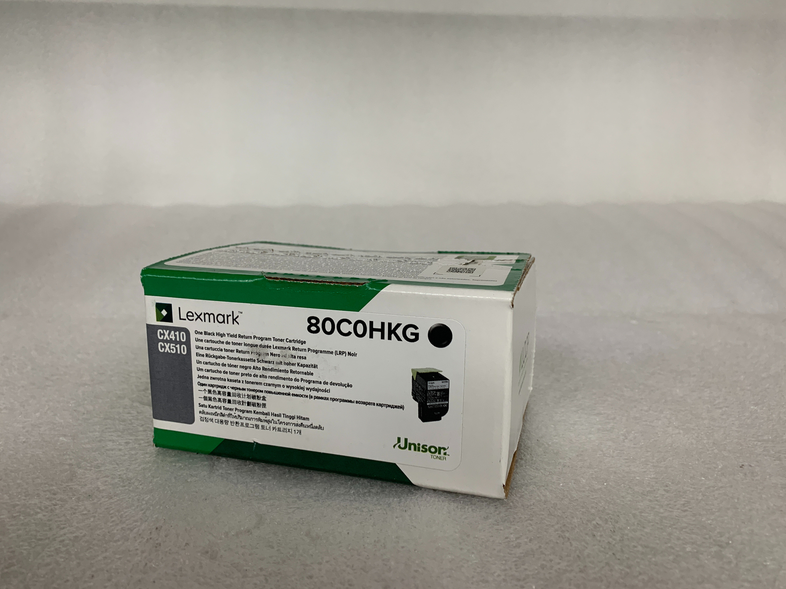 Genuine Lexmark 80C0HKG Black High Yield Return Program Toner Cartridge