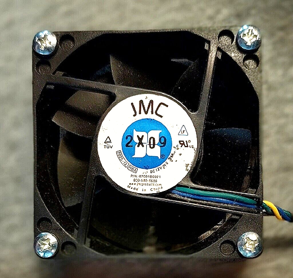 1 NEW JMC 70mm x 25mm PC Fan 4 Pin PWM High Airflow 12V DC 7025-12 WITH GRILL