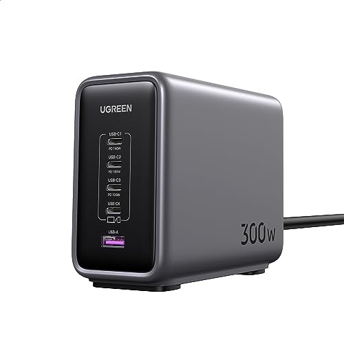 UGREEN Nexode 300W Charger PD3.1 Compatible 5-Port Simultaneous Fast Charging (4