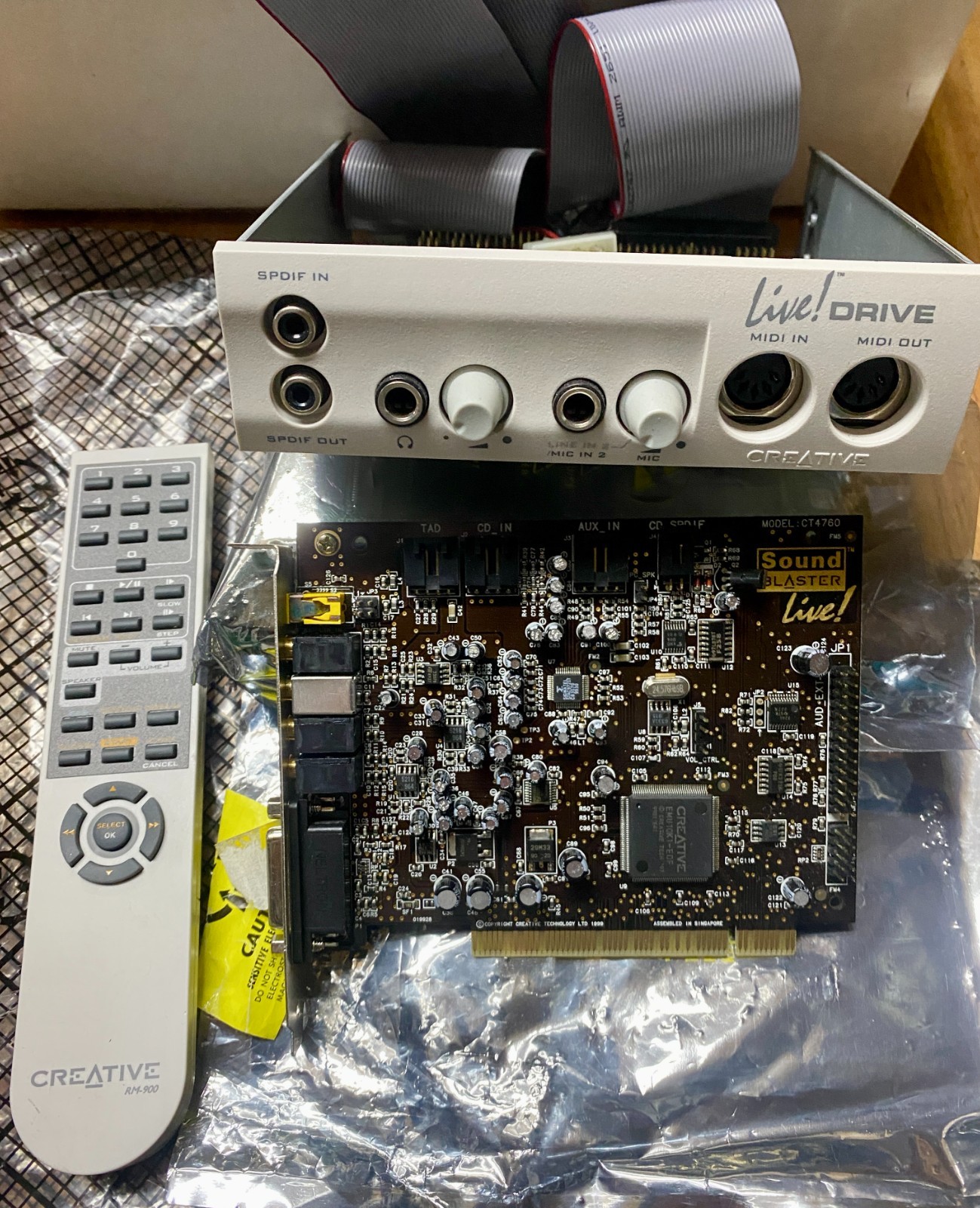 Creative Labs Soundblaster Live CT4760 PCI Sound Card With Accessories