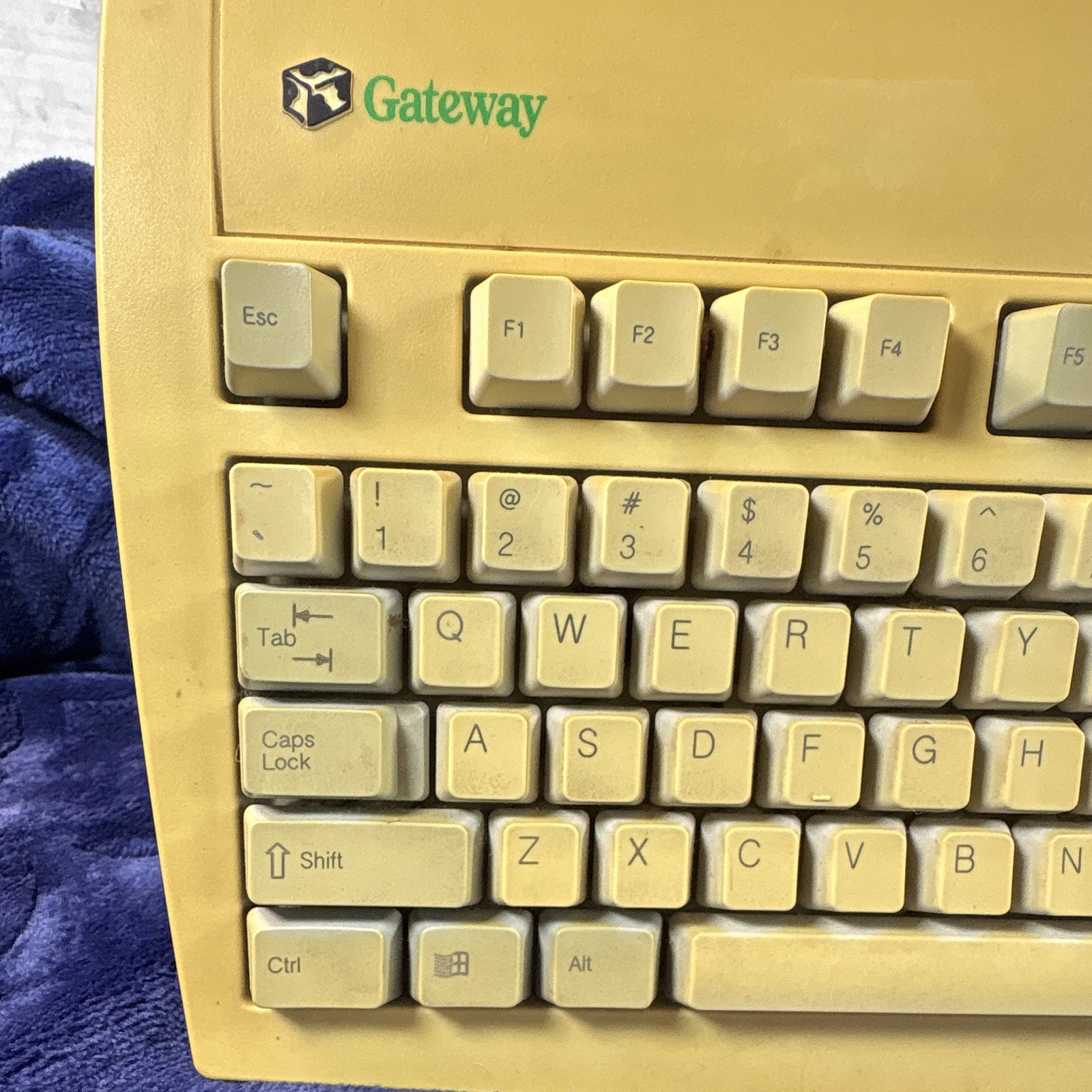 Vintage 1999 Gateway G9900 PS/2 Wired Keyboard P/N 7001024 Beige Retro PC