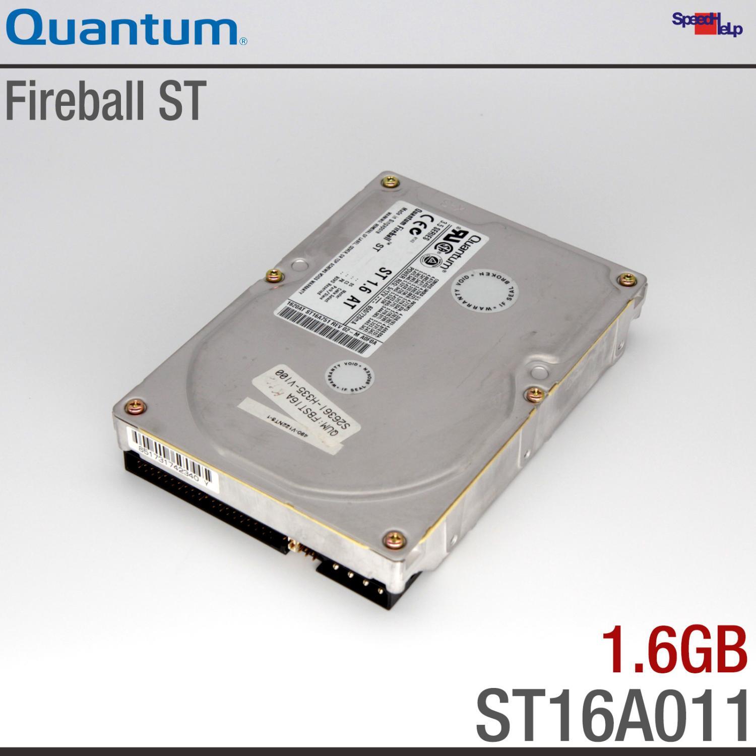 IDE ATA HDD Quantum Fireball ST 1.6AT 1600MB 1.6GB ST16A011 Hard Disk