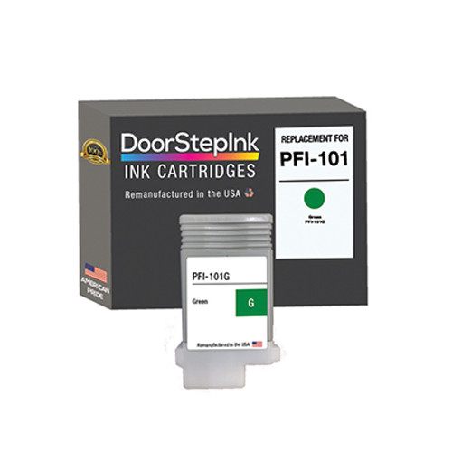 DoorStepInk Compatible Ink Cartridges For Canon PFI-101 Green 130ml-USA