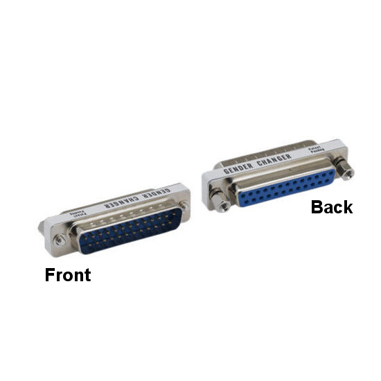 Kentek Mini DB25 25Pin Male to Female Adapter Gender Changer Printer Port Device