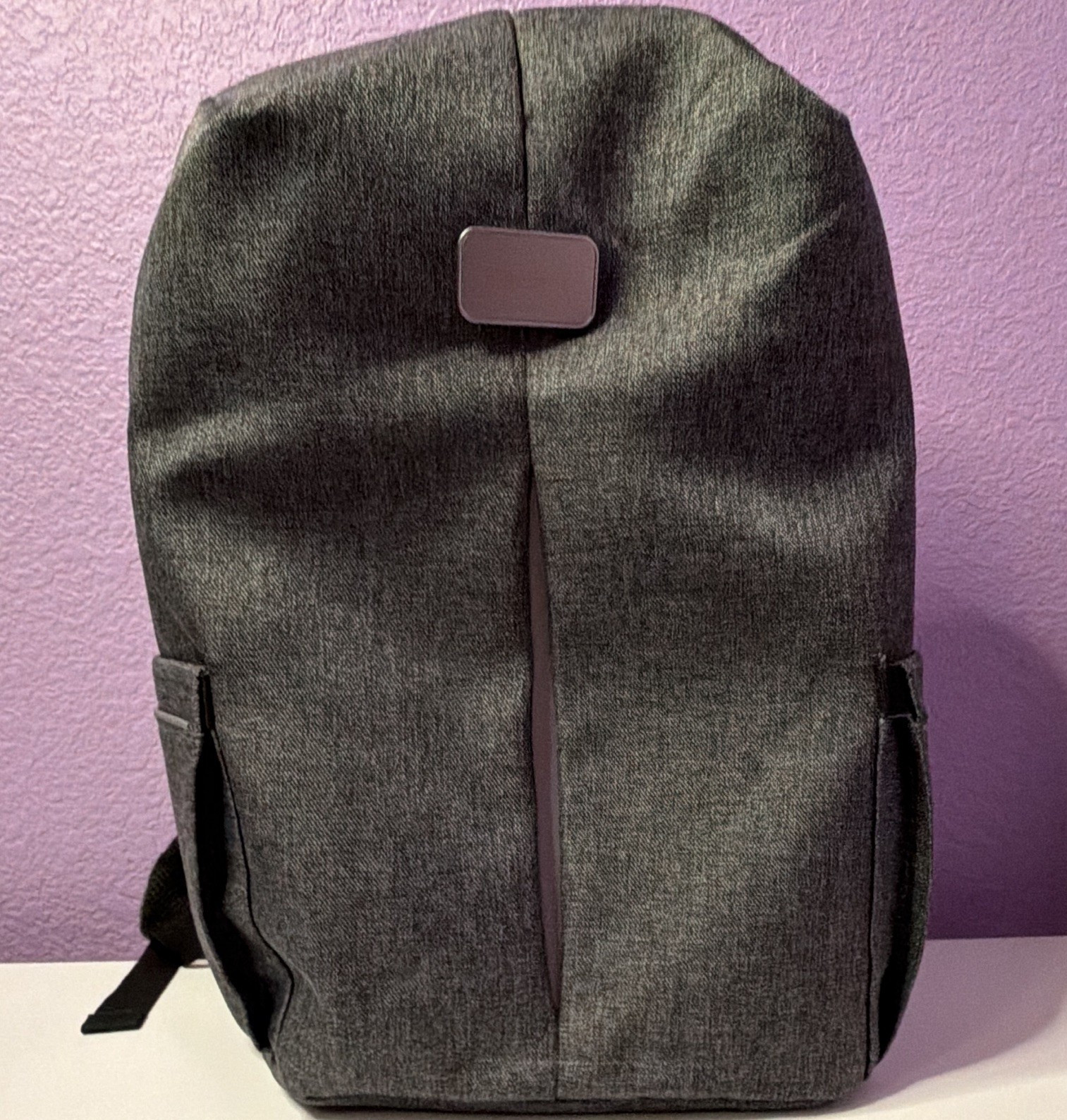 Phantom Anti Theft Gray Solid Laptop Backpack with TSA Lock & Built-In USB Port