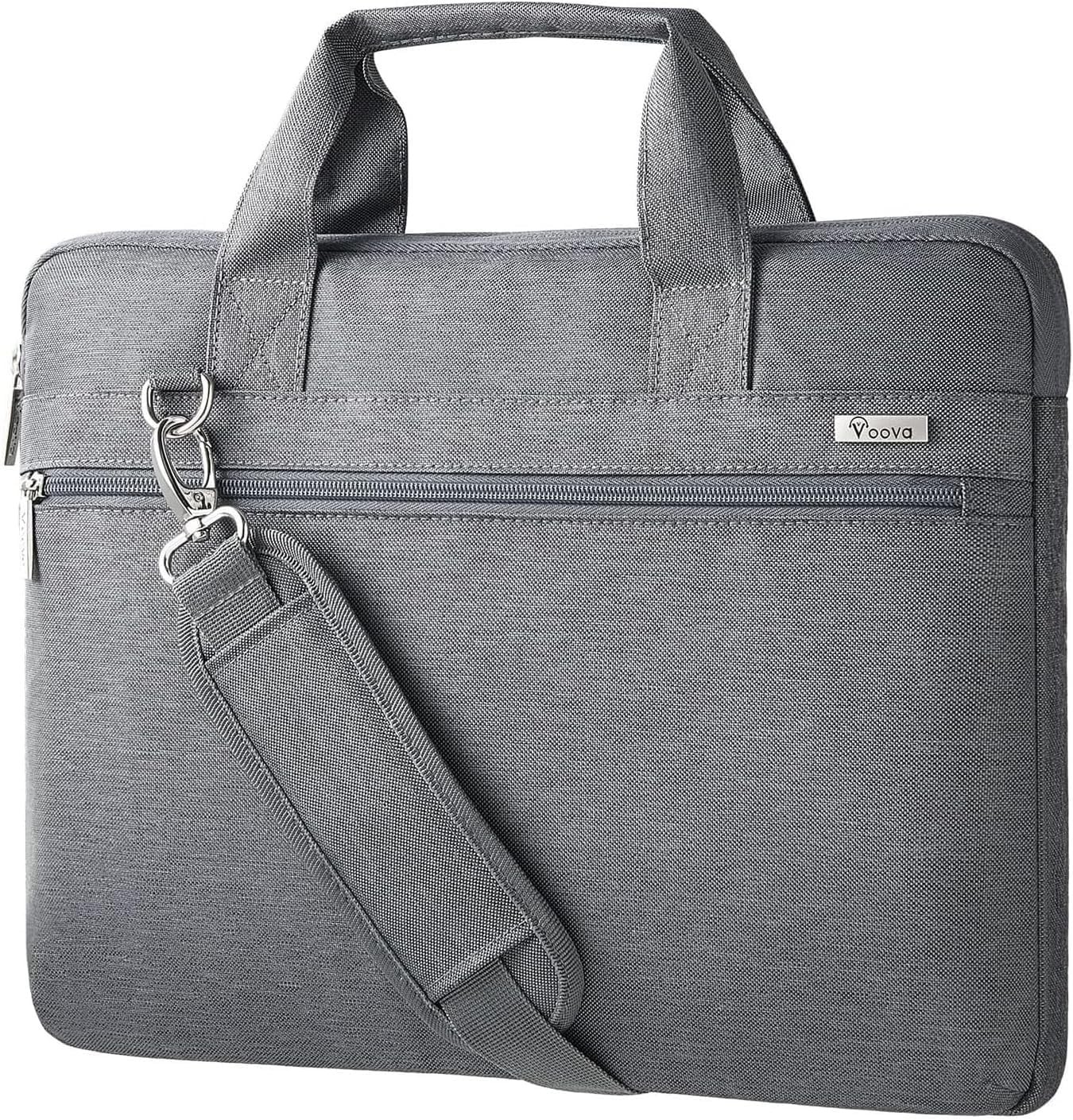 15.6-15 Inch Laptop Bag, Shoulder Bag for 15.6 Inch Laptop, Gray Case