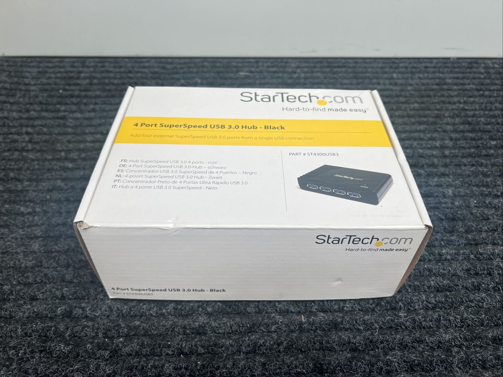New StarTech.com 4 Port SuperSpeed USB 3.0 Hub ST4300USB3