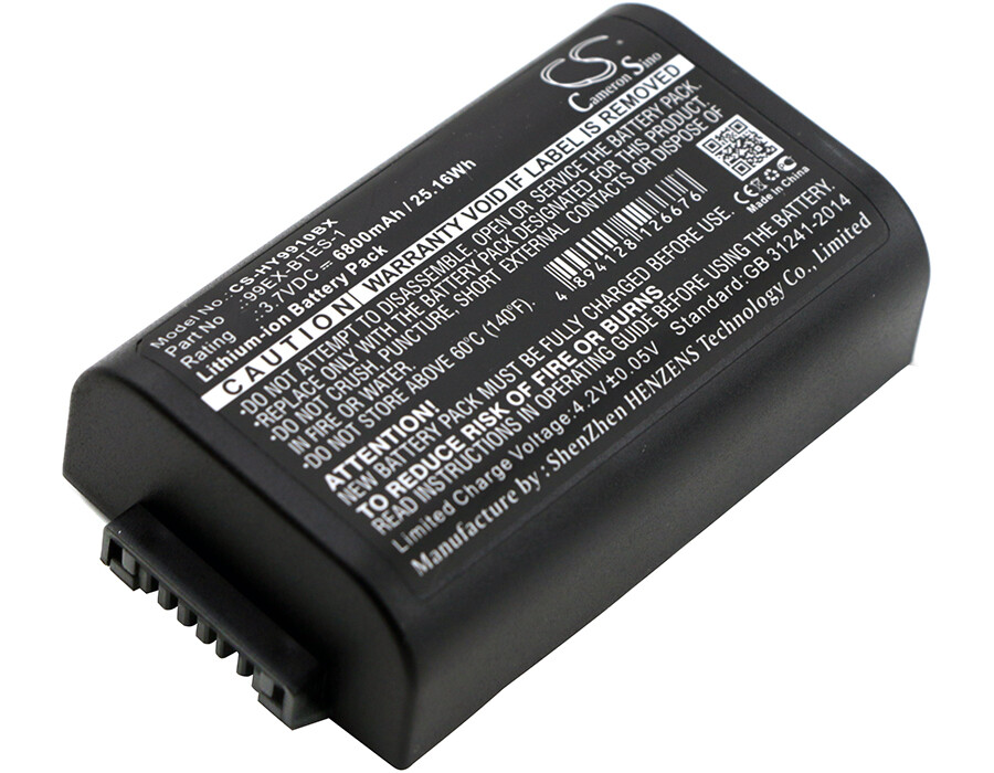 Battery 6800mAh Type 6000-TESC 99EX-BTES-1 for Honeywell Dolphin 99EX