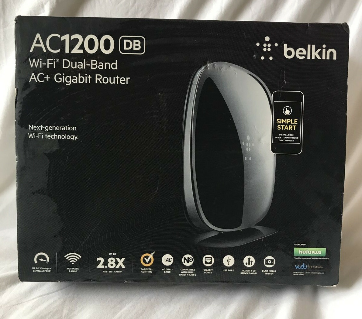 Belkin AC1200 DB Wi-Fi Dual-Band AC+ Gigabit Router F9K1113v4
