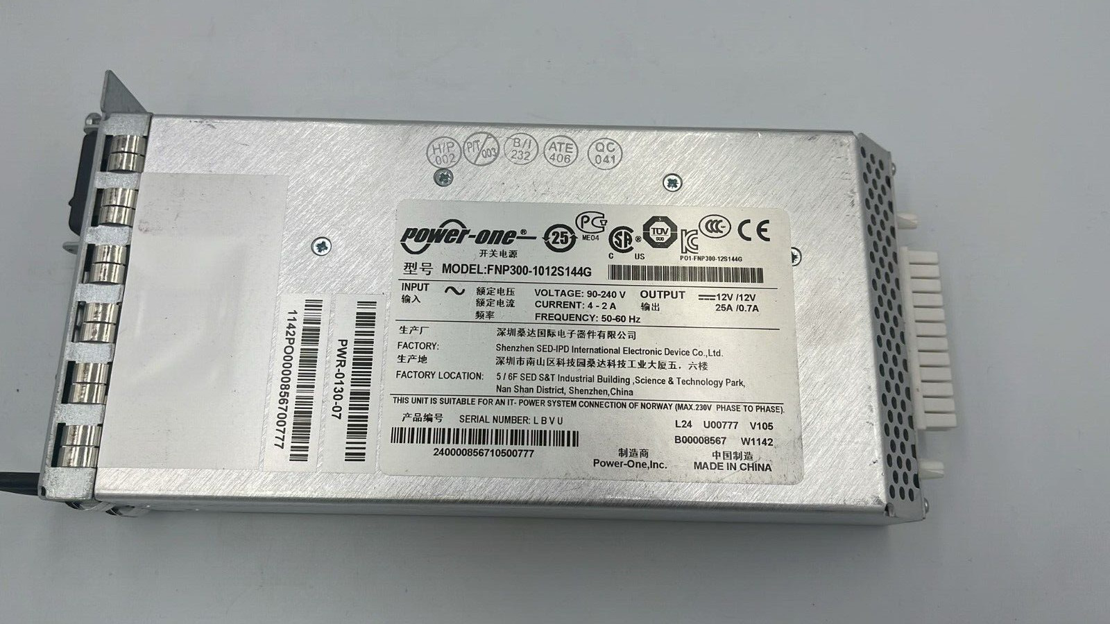 Power-One FNP300-1012S144G 300W Power Supply