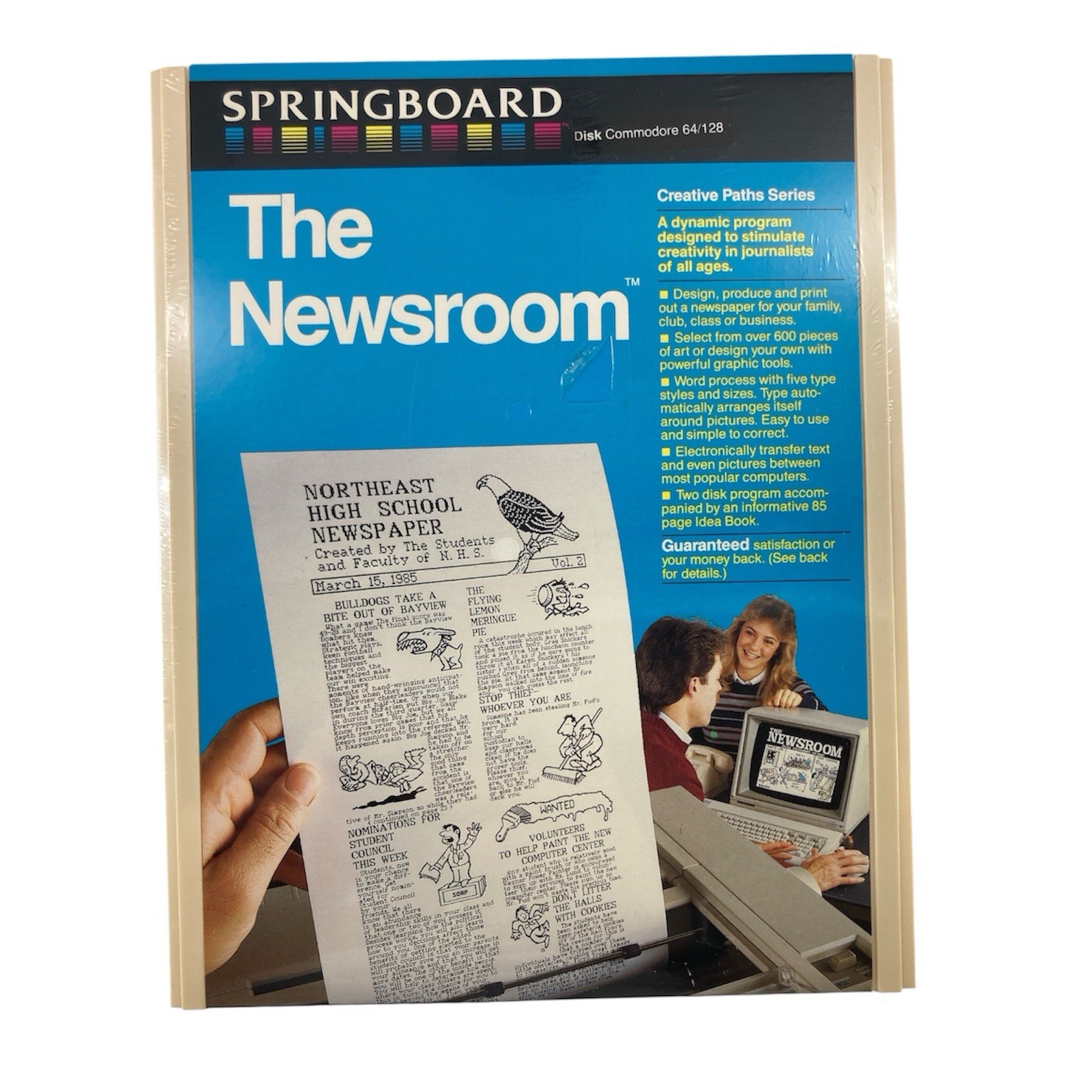 Springboard The Newsroom For Commodore 64/128 (1985) New & Sealed with 