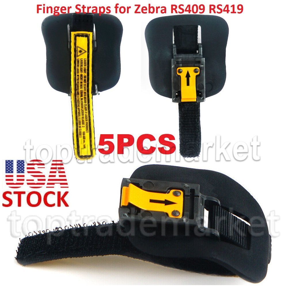 5PCS Finger Straps for Zebra  Symbol RS409 RS419 RS-419 21-93022-03R #US